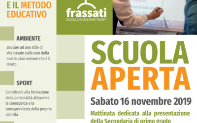 Secondaria, scuola aperta sabato 16 novembre